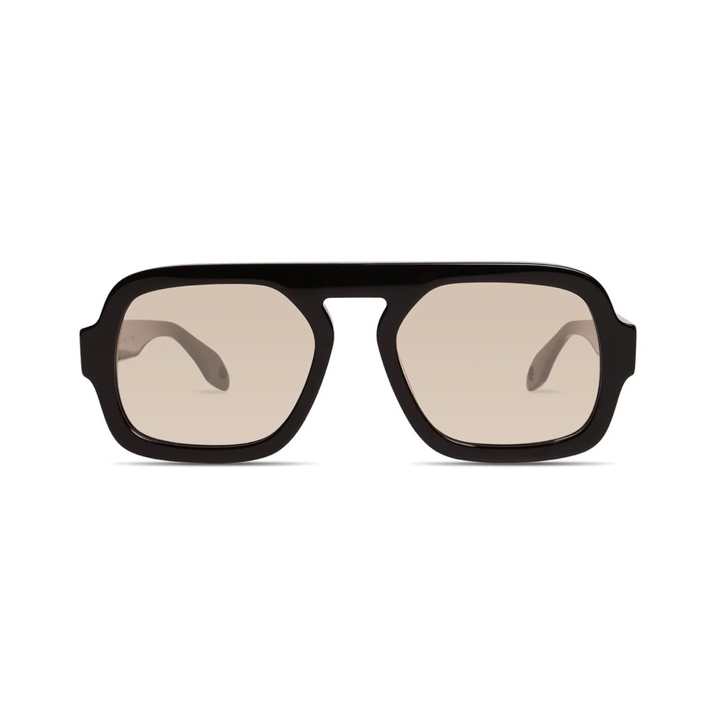 Elisa Johnson Jane Sunglasses in Gloss Black
